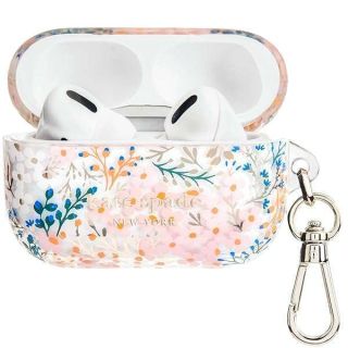 Kate Spade New York AirPods Pro Protective Case with Keychain Ring - Multi Floral Rose, Compatible with AirPods Pro 2nd / 1st Generation