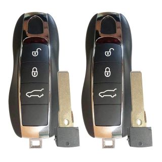 Keyless Entry Remote Car Key Fob for Porsche Panamera 911 Cayenne KR55WK50138,by AUTOKEYMAX (Pair)