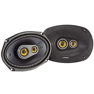 Kicker CS Series 150 Watt 6 x 9 Inch Car Audio Coaxial Speaker Pair, Black