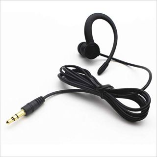 LINHUIPAD Single Side Earbud Headphones Stereo in-Ear Earphone Removable Hook Earphone for PC Smartphones MP3 MP4 Players