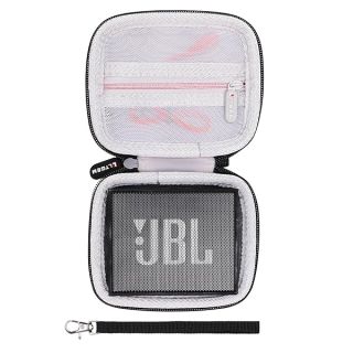 LTGEM Hard Travel Carrying Case for JBL GO2 / GO Waterproof Ultra-Portable Bluetooth Speaker, Black+Grey