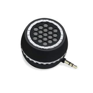 Leadsound Portable Speaker, Crystal 3W 27mm 8Ω Mini Wireless Speaker with 3.5mm Aux Audio Jack Plug in Clear Bass Micro USB Port Audio Dock for Smart Phone, for Pad, Computer (Black)