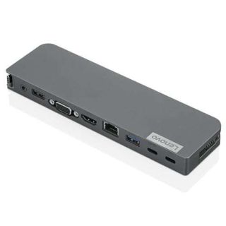 Lenovo USB-C Mini Dock, 7-in-1 Portable Dock with HDMI, VGA, USB-C, USB 3.1, USB 2, 3.5mm Audio, Ethernet, 45W Charging, Compatible with Lenovo, Apple &amp; USB-C Laptops, G0A70065US