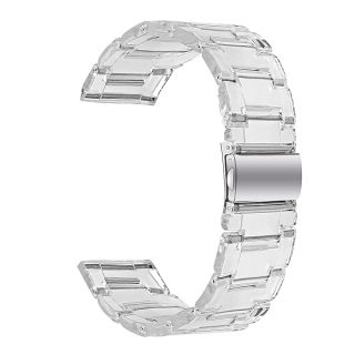 Lewungiu Clear Resin Band Compatible with Samsung Galaxy 4 Strap 40 44mm,Galaxy Watch 4 Classic Replacement 42 46mm,Galaxy watch 3 41mm,20mm Quick Release crystal Band Women men Transparent