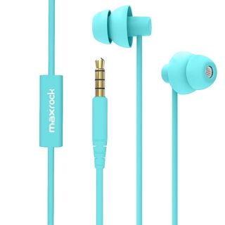 MAXROCK Sleep Earplugs - Noise Isolating Ear Plugs Sleep Earbuds Headphones with Unique Total Soft Silicone Perfect for Insomnia, Side Sleeper, Snoring, Air Travel, Meditation &amp; Relaxation (acid blue)