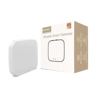 MOES Tuya Zigbee Hub Gateway, Smart Home Bridge Wireless Remote Controller, Work with Tuya MOES ZigBee Smart Device (Only 2.4G WiFi Support), 2MQTT, White