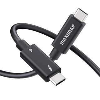 Maxonar  Thunderbolt 4 Cable Intel Certified, Active Thunderbolt 4 Cable 40Gbps with 8K Display and 100W Charging Compatible with Thunderbolt 4, Thunderbolt 3, USB C, and USB4