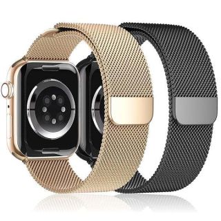 Milanese Loop for Apple Watch Band 40mm 44mm 45mm 41mm iWatch Bands Ultra/Ultra 2 49mm 38mm 42mm Women Men,Magnetic Closure Stainless Steel Metal Mesh Adjustable Strap for Apple watch Series 9 8 7 6 5