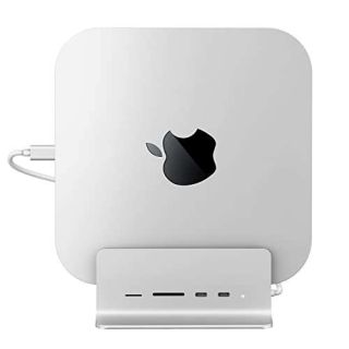 Minisopuru Mac Mini Dock Support M.2 NVMe/SATA SSD, 5 in 1 USB C Hub for Mac Mini, Mac Mini Hub Stand &amp; Docking Station Mac Mini Accessories with 2 USB C 10Gbps Data, TF&amp; SD, M.2 SSD(Not Included)