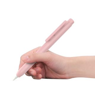 MoKo Holder Case for Apple Pencil 1st Generation, Retractable Apple Pencil 1st Case Protective iPad Pencil Sleeve Skin Cover with Sturdy Clip, Pink