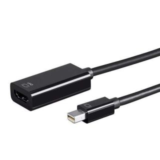 Monoprice Mini DisplayPort 1.2a to HDMI Active Adapter - 4K@60Hz, 18Gbps, UHD, 6 Inch, Black