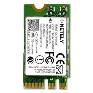 NETELY IEEE 802.11AC WiFi 5 NGFF M2 Interface 600Mbps WiFi Adapter with Bluetooth 4.0 for Laptop PCs and Desktop PCs, NGFF M2 Wi-Fi Card, OEM LENOVO FRU PN: 00JT477 M2 WiFi Card (QCNFA435)