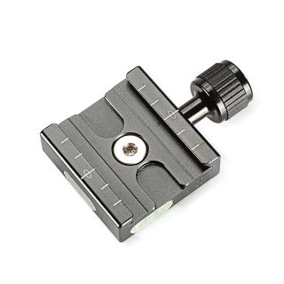 Neewer Aluminium 50mm Quick Release Plate QR Clamp 3/8-inch with 1/4-inch Adapter and Built-in Bubble Level