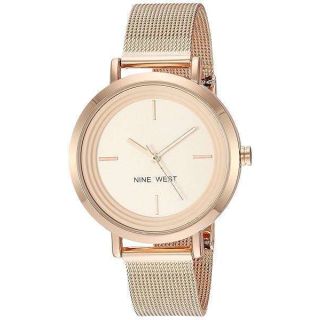 Nine West Women&amp;#039;s Mesh Bracelet Watch