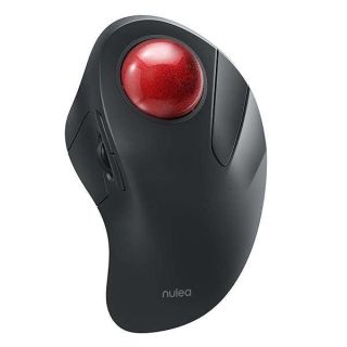 Nulea Wireless Ergonomic Trackball Mouse, Rechargeable, Bluetooth Rollerball Mouse, 44mm Index Finger Trackball, 5 Adjustable DPI, Compatible with PC, Laptop, Mac