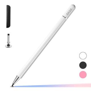 OASO Stylus Pen for Touch Screens, Disc Tip &amp; Magnet Cap Styli Pencil Compatible with Apple iPad pro/iPad 6/7/8/9/iPhone/Samsung Galaxy Tab A7/S7/Fire HD 7/8/10 Plus Tablet/All Touch Devices