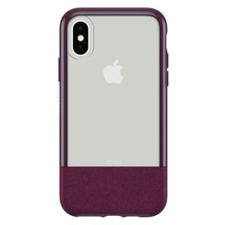 OtterBox - Ultra-Slim Statement iPhone X &amp; XS Case (ONLY) - Clear Protective Phone Case with Luxurious Felt Accent (Lucent Magenta)