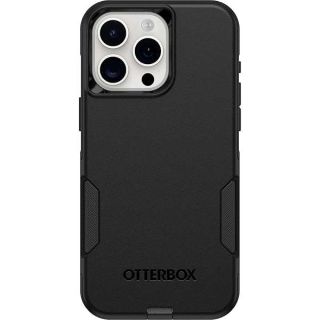 OtterBox iPhone 15 Pro MAX (Only) Commuter Series Case - BLACK, slim &amp; tough, pocket-friendly, with port protection