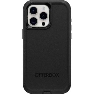 OtterBox iPhone 15 Pro MAX (Only) Defender Series Case - BLACK, Screenless, Rugged &amp; Durable, with Port Protection, Includes Holster Clip Kickstand