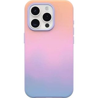 OtterBox iPhone 15 Pro (Only) Symmetry Series Case - SOFT SUNSET (Purple), snaps to MagSafe, ultra-sleek, raised edges protect camera &amp; screen