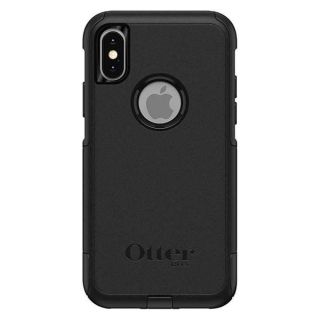 OtterBox iPhone Xs AND iPhone X Commuter Series Case - BLACK, slim &amp; tough, pocket-friendly, with port protection