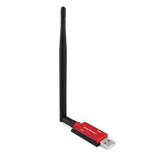 Panda Wireless® PAU0B AC600 Dual Band (2.4GHz and 5GHz) Wireless N USB Adapter W/High Gain Antenna - Windows 7/8/8.1/10/11, Chrome OS, Zorin, Mint, Ubuntu, openSUSE, Fedora, Kali Linux and Raspbian