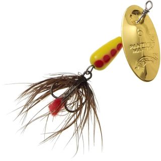 Panther Martin PMRF_4_GBR Classic Regular Dressed Fly Fishing Spinner, Gold/Brown, 1/8 oz