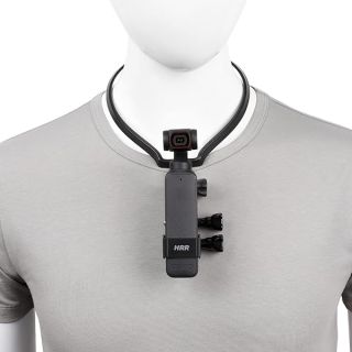 PellKing Neck Mount Holder Compatible with DJI Pocket 2 and DJI Osmo Pocket 1, with Frame Extension Arm POV Chest Holder Acceeories for First-View Shooting