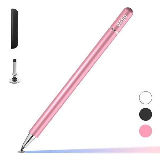 Pen for Samsung Tablet, Capacitive Disc Tip Stylus Pencil &amp; Magnetic Cap Compatible with Apple iPad pro/iPad 6/7/8th/iPhone, Samsung Galaxy Tab A7/S7, Chromebook/Nintendo Switch (Pink)