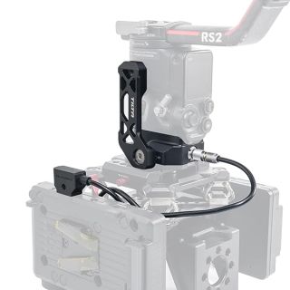 Power Supply Base Plate for DJI Ronin | Compatible with DJI Ronin RS3 Pro/ RS4/ RS4 Pro | Secure The DJI Ronin to Tripods, Sliders | Side Holding Bracket | 1/4&amp;quot;-20 and 3/8&amp;quot;-16 Threads | TGA-PBP