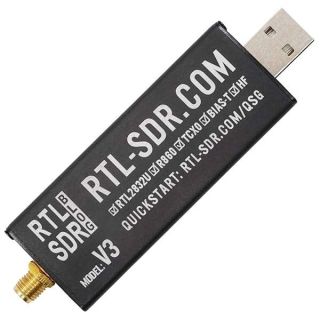 RTL-SDR Blog V3 R860 RTL2832U 1PPM TCXO SMA Software Defined Radio (Dongle Only) (Black)