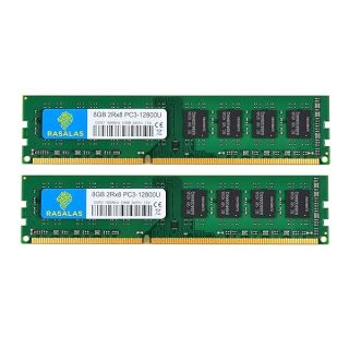 Rasalas 16GB Kits (2x8GB) PC3L -12800 DDR3L 1600 MHz UDIMM 2Rx8 1.35V 1.5V CL11 240PIN Dual Rank DIMM Non-ECC Unbuffered Desktop Memory Computer RAM Upgrade