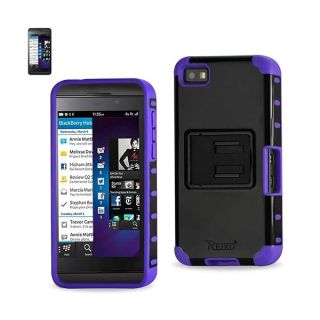 Reiko Cell Phone Case for BlackBerry Z10 - Purple Black