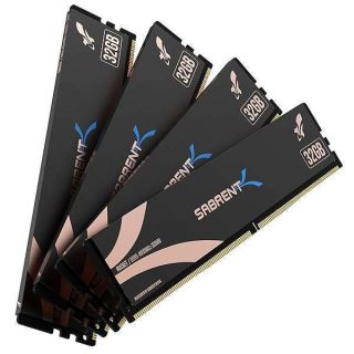 SABRENT Rocket DDR5 128GB U-DIMM 4800MHz Memory Kit (4x32GB) for Desktops and PCs (SB-DR5U-32GX4)