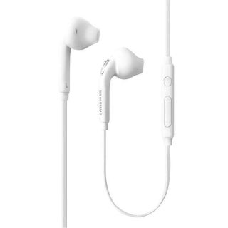 SAMSUNG (2 Pack) OEM Wired 3.5mm White Headset with Microphone, Volume Control, and Call Answer End Button  for SAMSUNG Galaxy S6 Edge+ / S5, Galaxy Note 5/4 / Edge (Bulk Packaging)