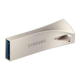 SAMSUNG BAR Plus 64GB - 300MB/s USB 3.1 Flash Drive Champagne Silver (MUF-64BE3/AM)