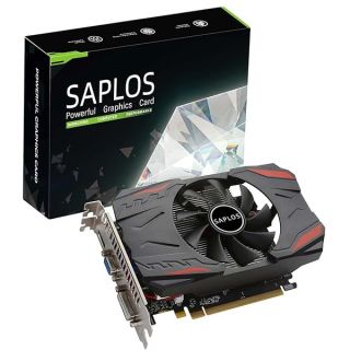 SAPLOS Radeon HD 7670 2GB Graphics Card, GDDR3, 128-bit, HDMI DVI-D VGA, Video Card for PC, PCI Express x 16, GPU, Low Power, for DirectX 11, OpenGL 4.5