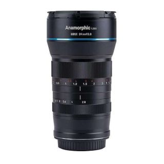 SIRUI 24mm Anamorphic Lens F2.8 1.33X APS-C Camera Lens for MFT Mount, Blue Flare