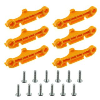 SJZBIN 3 Pairs CPU Fan Retainer Bracket Yellow CPU Fan Support Bracket for AM4, AMD