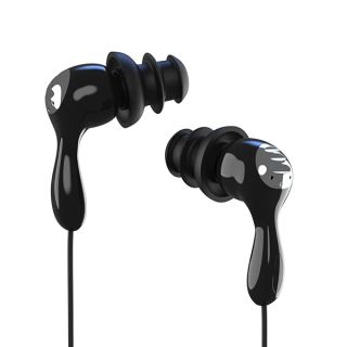 SWMIUSK IPx8 Waterproof Underwater Headphones for Swimming laps, Diving, Hot Tub Spa, Freediving Earbud (Black &amp; Silver)