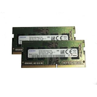 Samsung 8GB KIT(2 x 4GB) DDR4 3200MHz PC4-25600 1.2V 1R x 16 SODIMM Laptop RAM Memory Module M471A5244CB0