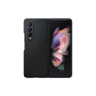 Samsung Galaxy Z Fold3 Leather Cover - Official Case - Black