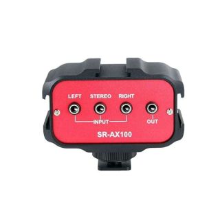 Saramonic SR-AX100 2 Channel 3.5mm Audio Adapter (Red/Black)