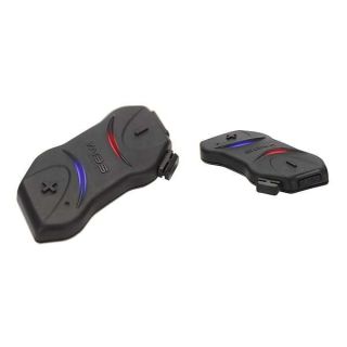 Sena SMH10R Low Profile Motorcycle Bluetooth Headset and Intercom Dual Pack - SMH10RD-01,Black,Medium