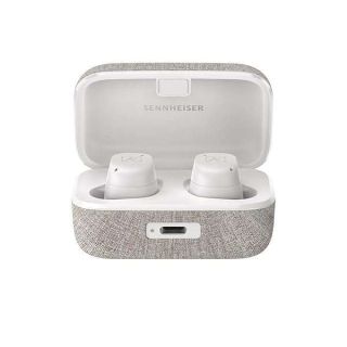 Sennheiser Consumer Audio MOMENTUM True Wireless 3 Earbuds -Bluetooth In-Ear Headphones for Music and Calls with ANC,Multipoint connectivity,IPX4,Qi charging,28-hour Battery Life Compact Design,White