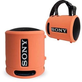 Silicone Cover Case for Sony SRS-XB13/XB100 Extra BASS Wireless Portable Compact Speaker, Protective Skin Sleeve Shell for Sony SRS-XB13 Speaker Accessories (Coral Pink)