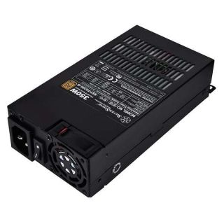 SilverStone Technology 350 Watt Flex ATX Power Supply with Fixed Cables and 80 Plus Gold with 6Pin PCIe Connector SST-FX350-G-USA, Black（Lead-Free Paint）