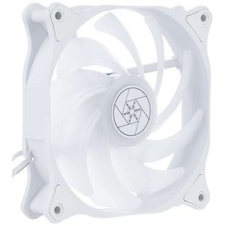 SilverStone Technology Air Blazer 120RW, PWM, ARGB, 120mm, White Frame, Translucent Fan Blades, Hydro Bearing, SST-AB120RW-ARGB