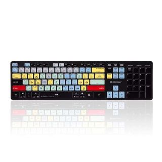 Slimline Video Editing Keyboard Compatible with Adobe Premiere Keyboard - USB Shortcut Video Editing Keyboard for PC (Works on Mac Too)