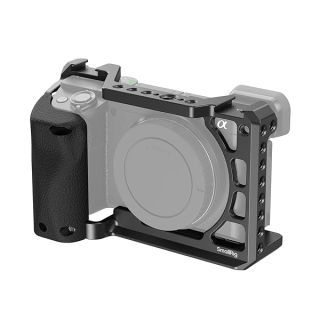 SmallRig Cage with Silicone Handgrip &amp; Cold Shoe for Sony a6100, a6300, a6400-3164